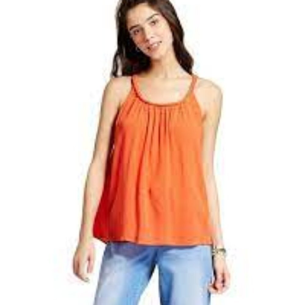 Mossimo Supply Co Flowy Orange Tank XXL